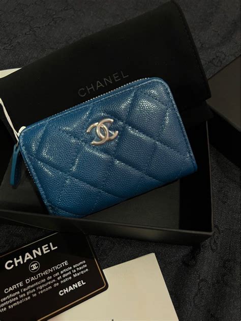 chanel card case for men|Chanel zipper card case.